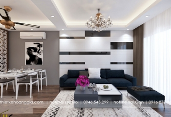 Thiết kế nội thất chung cư Nam Đình Tower căn 77m2 